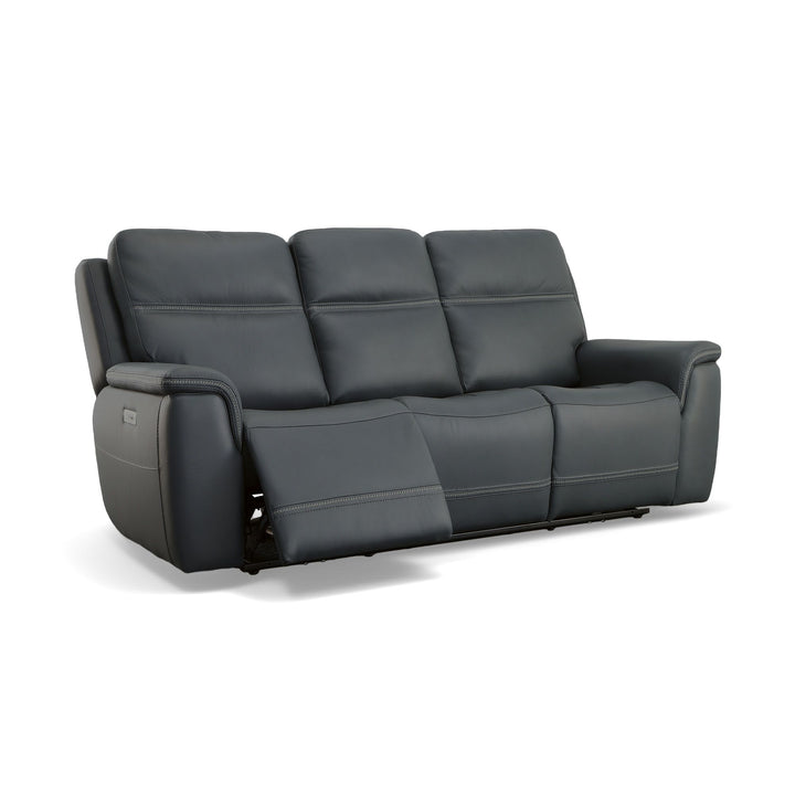 Flexsteel 1845-62PH-00942 Sawyer  Power Reclining Sofa With Power Headrests & Lumbar  Marine