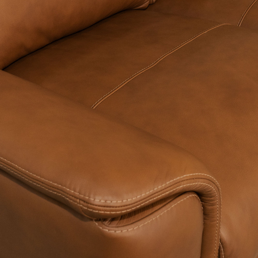 Henry Leather Sofa in Caramel