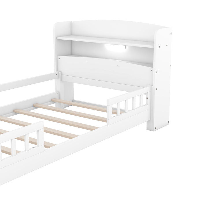 wood-twin-size-platform-bed-with-built-in-led-light-storage-headboard-and-guardrail-white