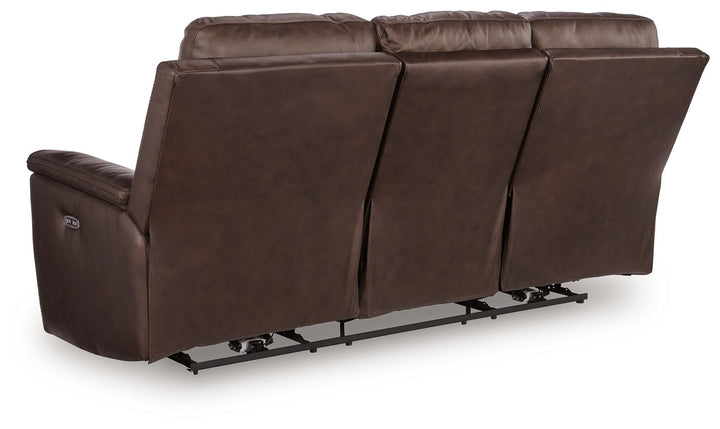 Bleckley - Power Reclining Sofa With Adjustable Headrest - Espresso by Ashley Furniture product image