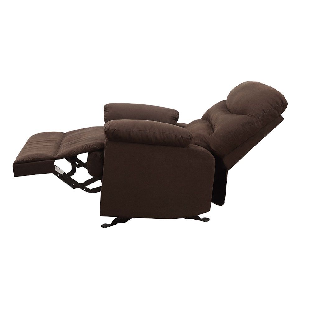 Arcadia - Motion Glider Recliner - Chocolate Microfiber