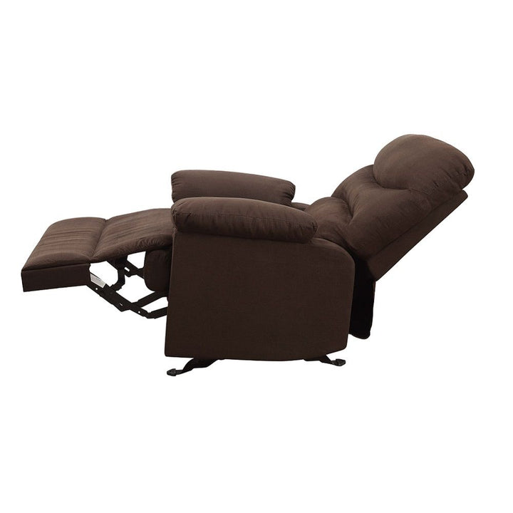 Arcadia - Motion Glider Recliner - Chocolate Microfiber