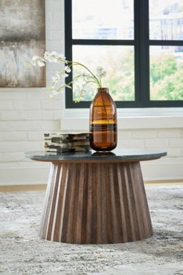 Ceilby Accent Coffee Table - Dark Brown Coffee Table modern furniture Contempo Furniture