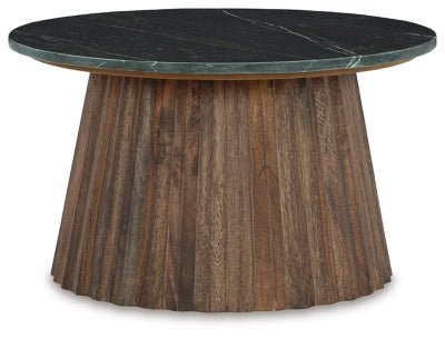 Ceilby Accent Coffee Table - Dark Brown | Ashley Furniture