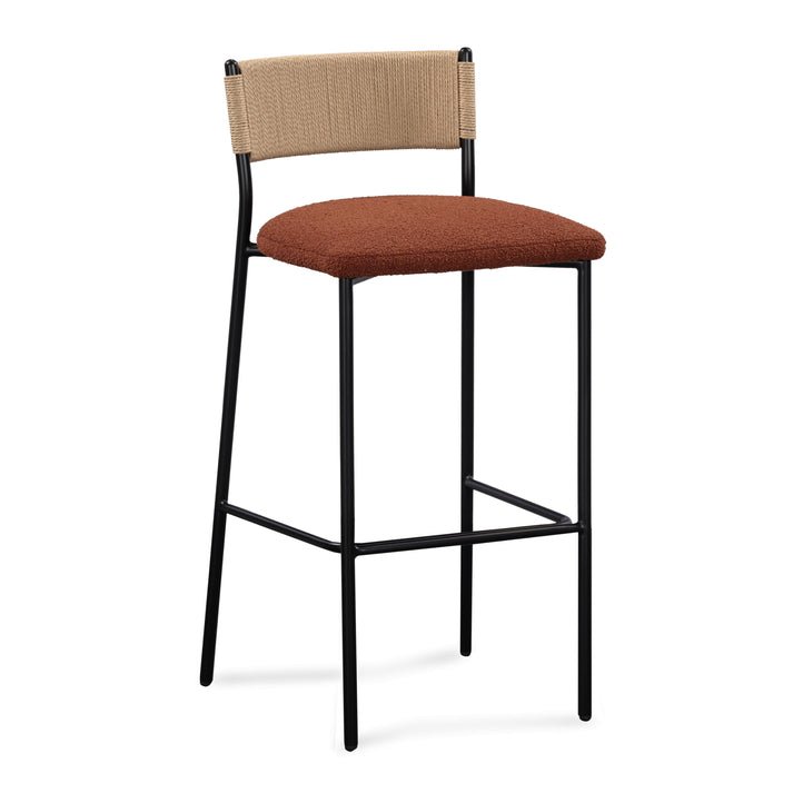 Celine Performance Boucle Bar Stool Bar Stool modern furniture Contempo Furniture