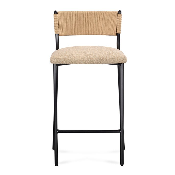 Celine Performance Boucle Bar Stool Bar Stool modern furniture Contempo Furniture