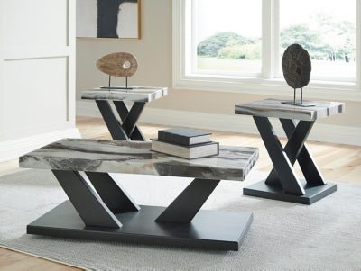 Cendill Table (Set of 3) - Black Table Set modern furniture Contempo Furniture