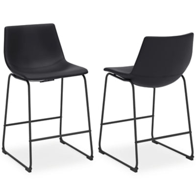 Centiar Counter Height Bar Stool - Black Stool Set modern furniture Contempo Furniture