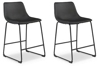 Centiar Counter Height Bar Stool - Black Stool Set modern furniture Contempo Furniture