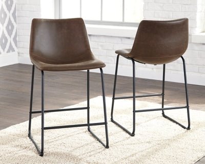 Centiar Counter Height Bar Stool - Dark Brown Stool Set modern furniture Contempo Furniture