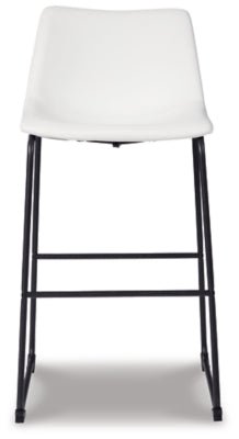 Centiar Pub Height Bar Stool - White Stool Set modern furniture Contempo Furniture