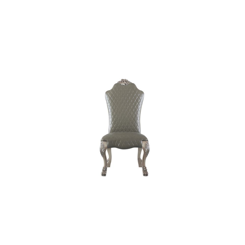 Dresden - Side Chair Set of 2) - Synthetic Leather &Vintage Bone White