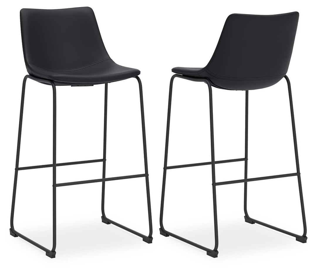 Centiar - Tall UPH Barstool (Set of 2) - Black