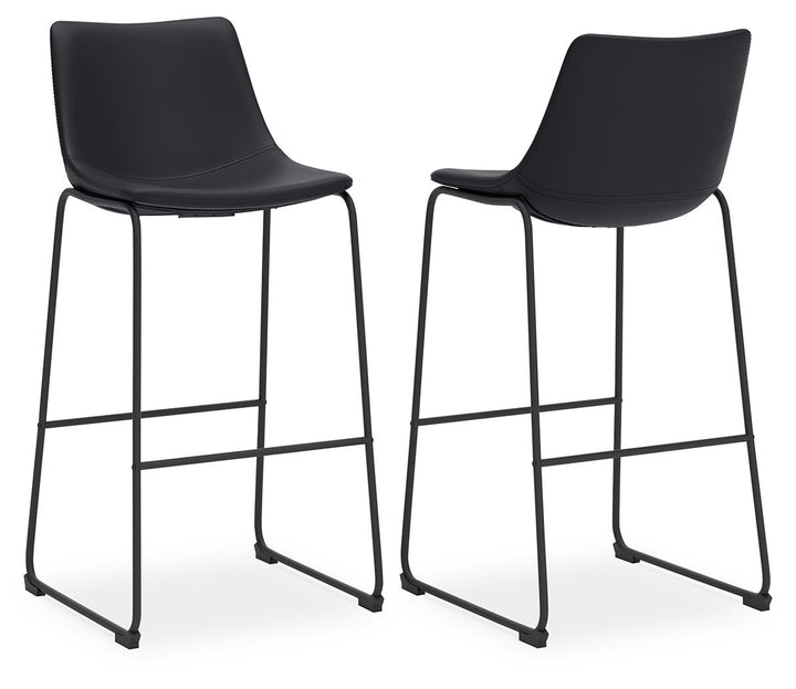 Centiar - Tall UPH Barstool (Set of 2) - Black