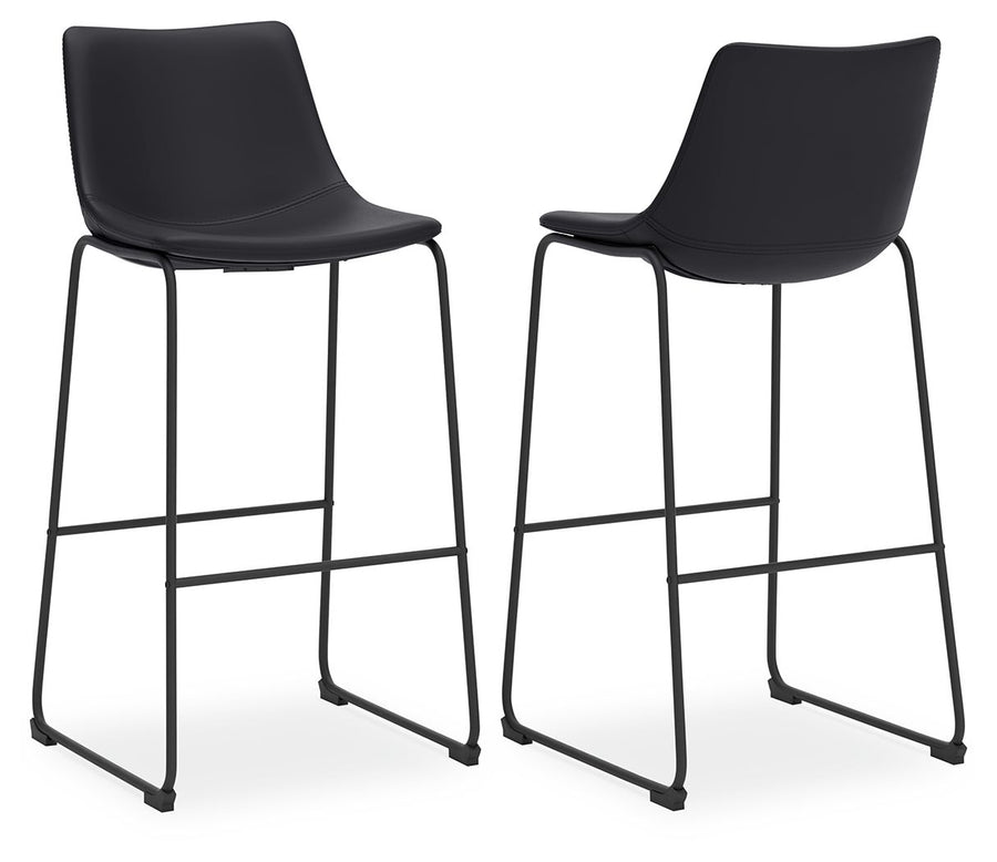 Centiar - Tall UPH Barstool (Set of 2) - Black