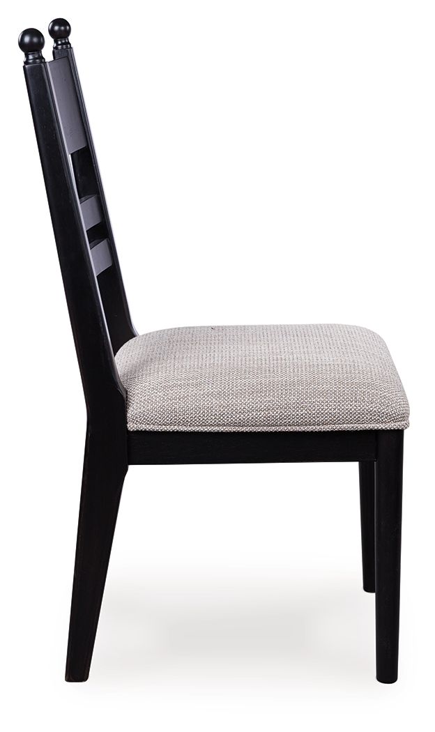 Greddinton - Dining Upholstered Side Chair (Set of 2) - Black by Ashley Furniture product image