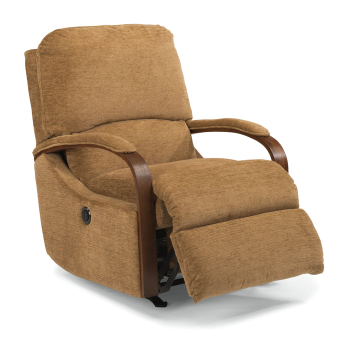 Woodlawn Power Rocking Recliner Light Brown
