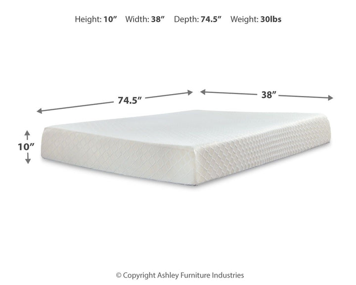 10 Inch Chime Memory Foam Twin Mattress