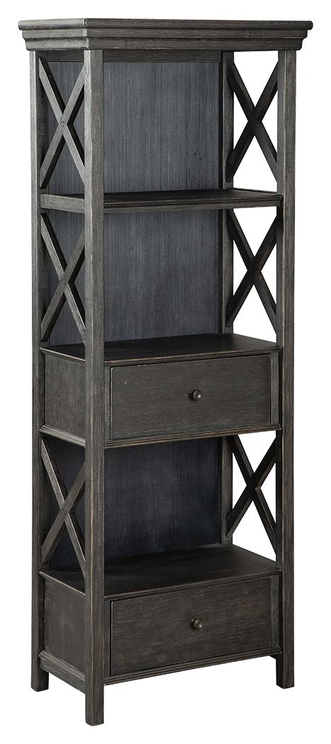 Tyler Creek - Display Cabinet - Black / Gray