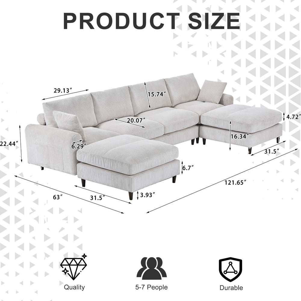 modern-corduroy-convertible-sectional-sofa-with-pillow-w2121s00007