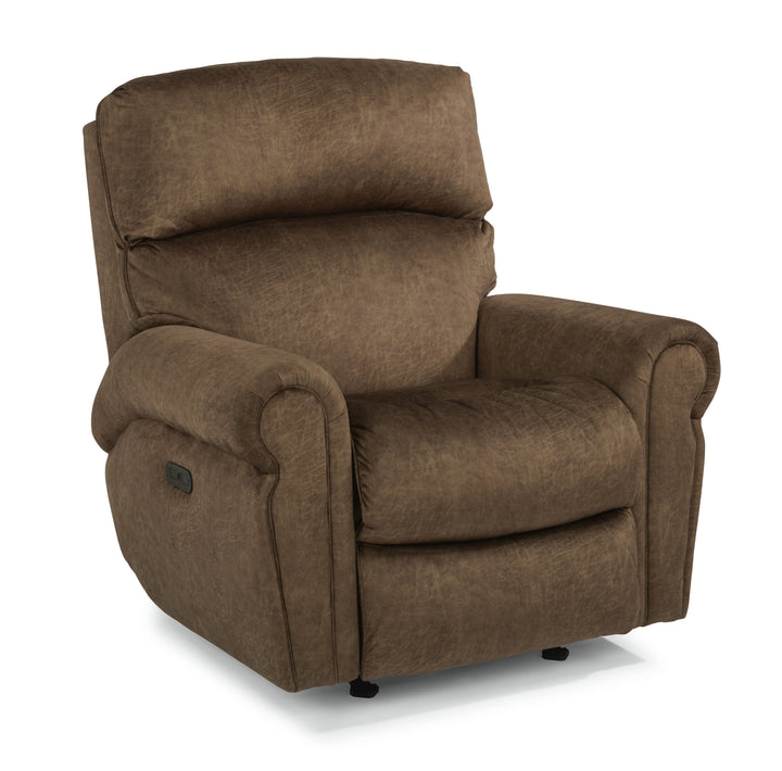 Langston Power Rocking Recliner With Power Headrest Dark Brown