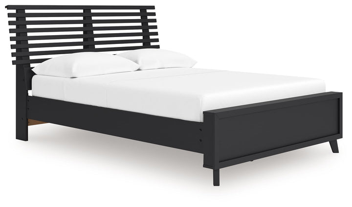 Danziar - Full Slat Panel Bed - Black by Ashley Furniture product image