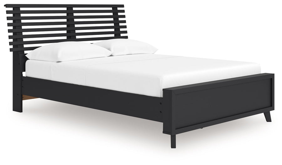 Danziar - Full Slat Panel Bed - Black by Ashley Furniture product image