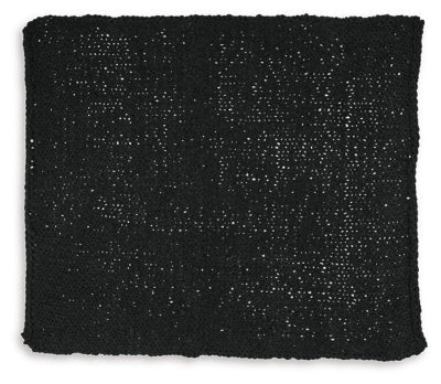 Chaddon Throw - Black Throw modern furniture Contempo Furniture