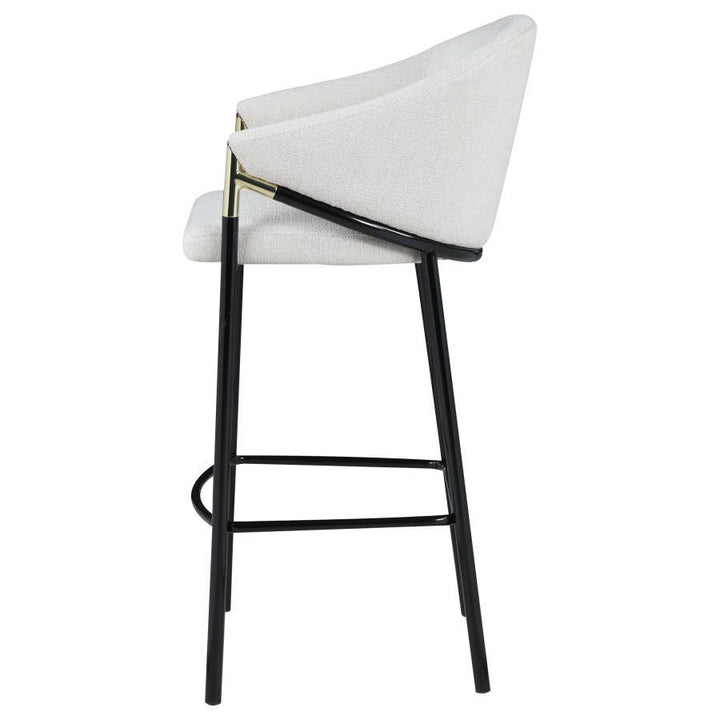 Chadwick - Fabric Upholstered Bar Chair (Set of 2) - Beige Stool Set modern furniture Contempo Furniture