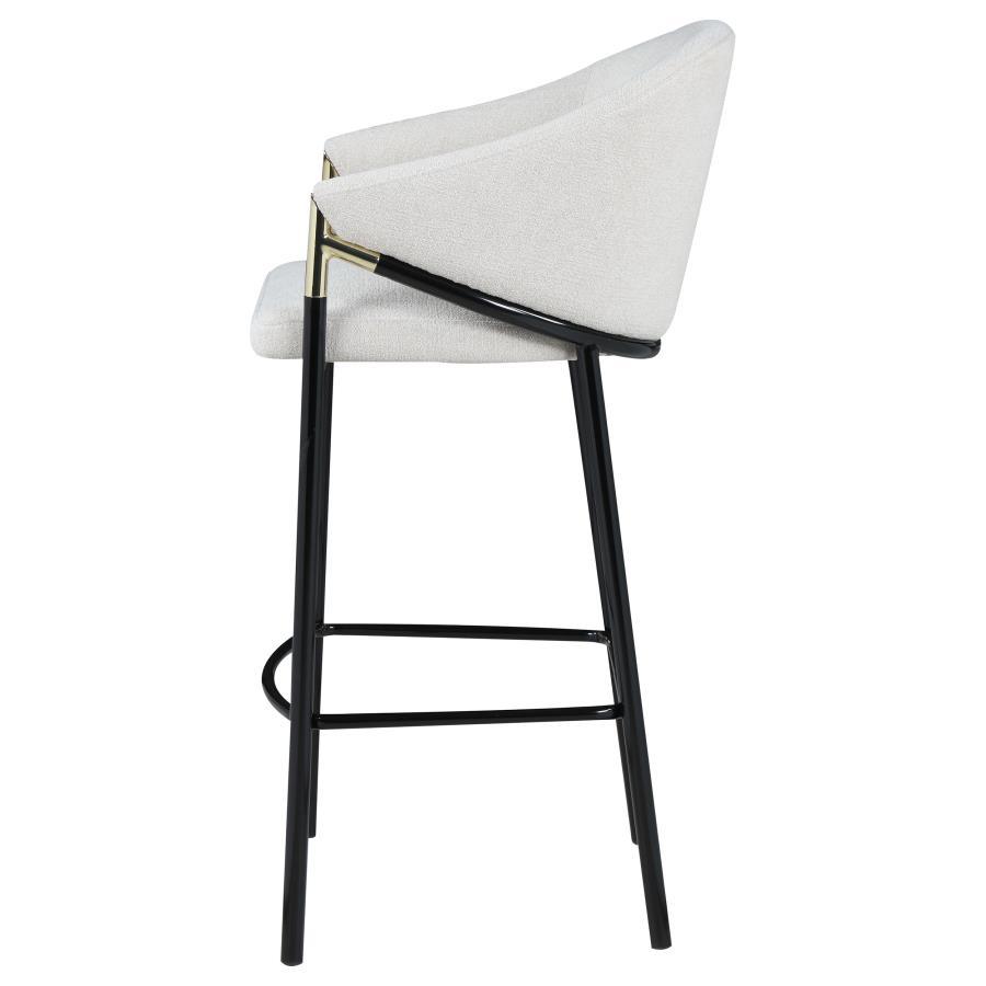Chadwick - Fabric Upholstered Bar Chair (Set of 2) - Beige Stool Set modern furniture Contempo Furniture