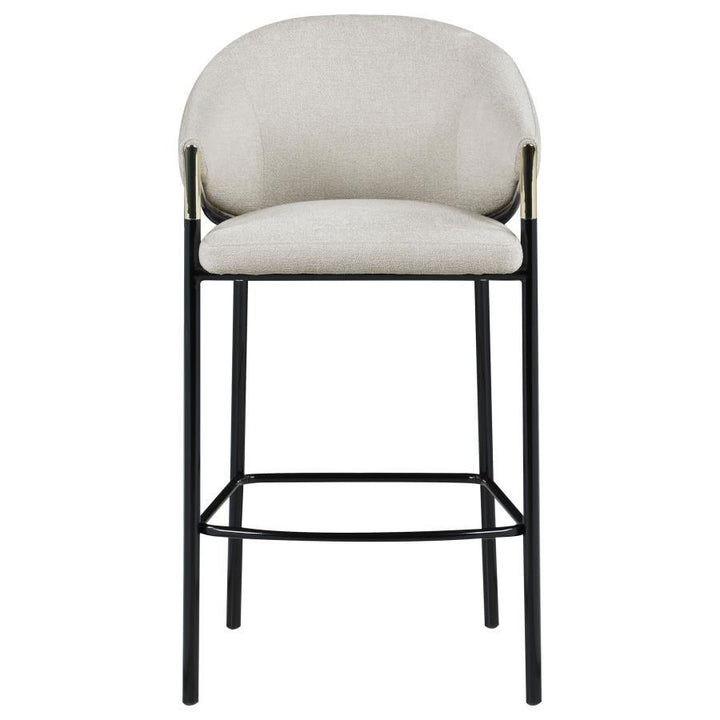 Chadwick - Fabric Upholstered Bar Chair (Set of 2) - Beige Stool Set modern furniture Contempo Furniture