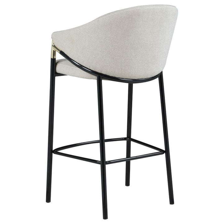 Chadwick - Fabric Upholstered Bar Chair (Set of 2) - Beige Stool Set modern furniture Contempo Furniture