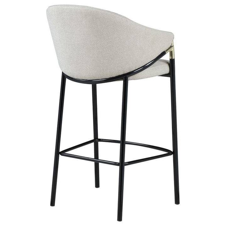 Chadwick - Fabric Upholstered Bar Chair (Set of 2) - Beige Stool Set modern furniture Contempo Furniture