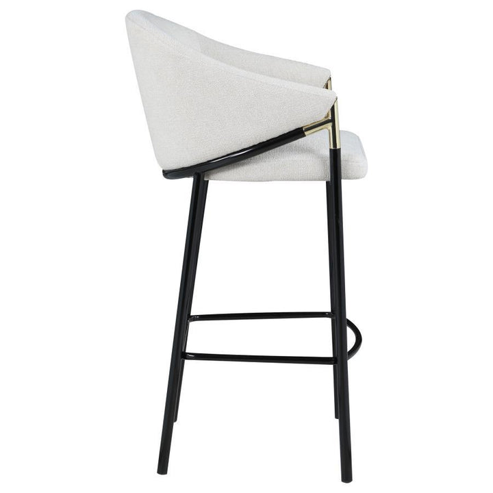 Chadwick - Fabric Upholstered Bar Chair (Set of 2) - Beige Stool Set modern furniture Contempo Furniture