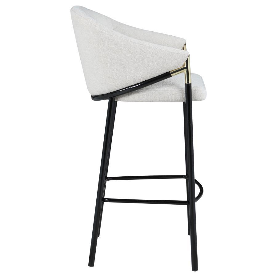 Chadwick - Fabric Upholstered Bar Chair (Set of 2) - Beige Stool Set modern furniture Contempo Furniture