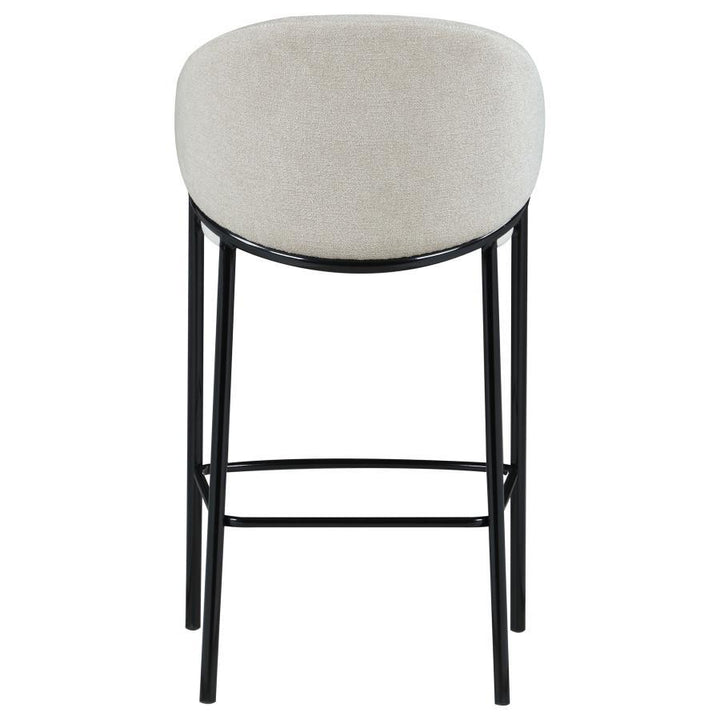 Chadwick - Fabric Upholstered Bar Chair (Set of 2) - Beige Stool Set modern furniture Contempo Furniture