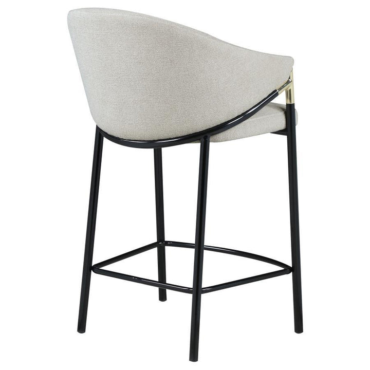 Chadwick - Fabric Upholstered Counter Chair (Set of 2) - Beige Stool Set modern furniture Contempo Furniture