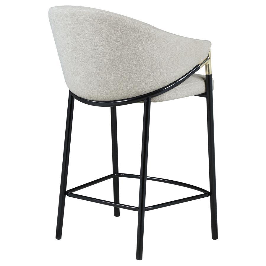 Chadwick - Fabric Upholstered Counter Chair (Set of 2) - Beige Stool Set modern furniture Contempo Furniture