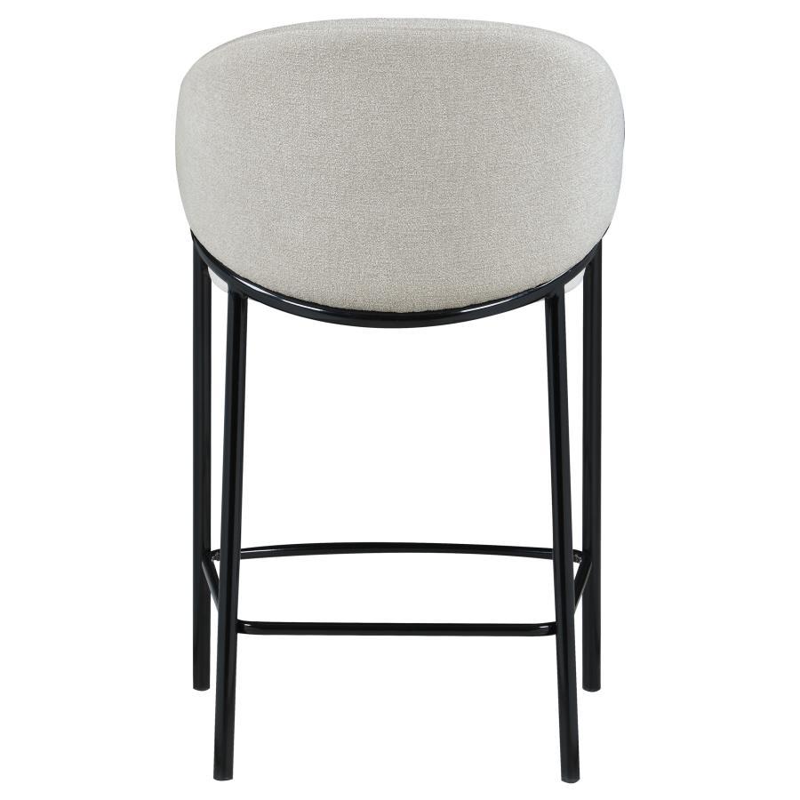 Chadwick - Fabric Upholstered Counter Chair (Set of 2) - Beige Stool Set modern furniture Contempo Furniture