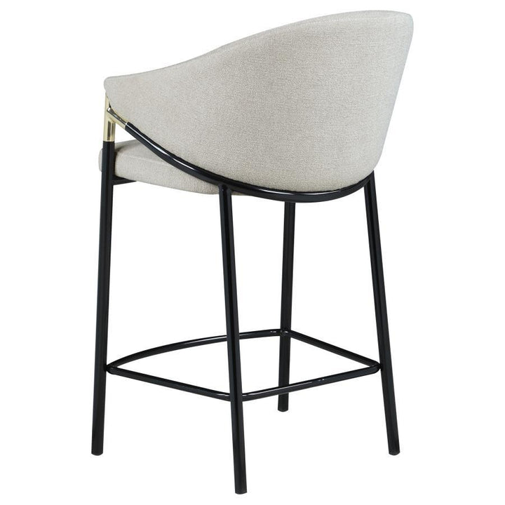 Chadwick - Fabric Upholstered Counter Chair (Set of 2) - Beige Stool Set modern furniture Contempo Furniture