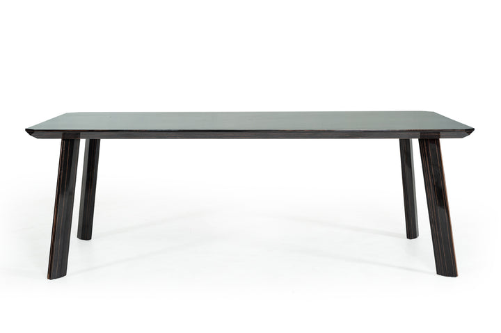 Chadwick Modern Ebony &amp; Rosegold Dining Table