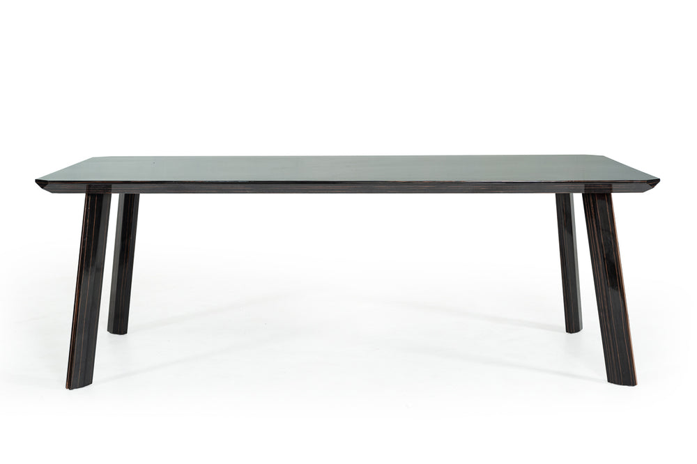 Chadwick Modern Ebony & Rosegold Dining Table - View 6
