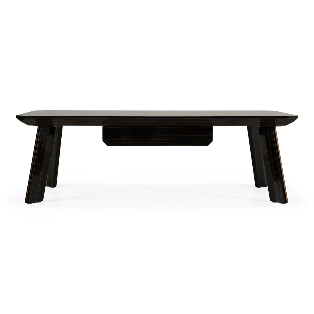 Chadwick Modern Ebony & Rosegold Coffee Table