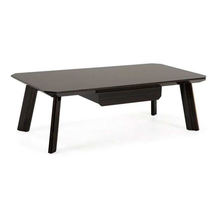 Chadwick Modern Ebony &amp; Rosegold Coffee Table