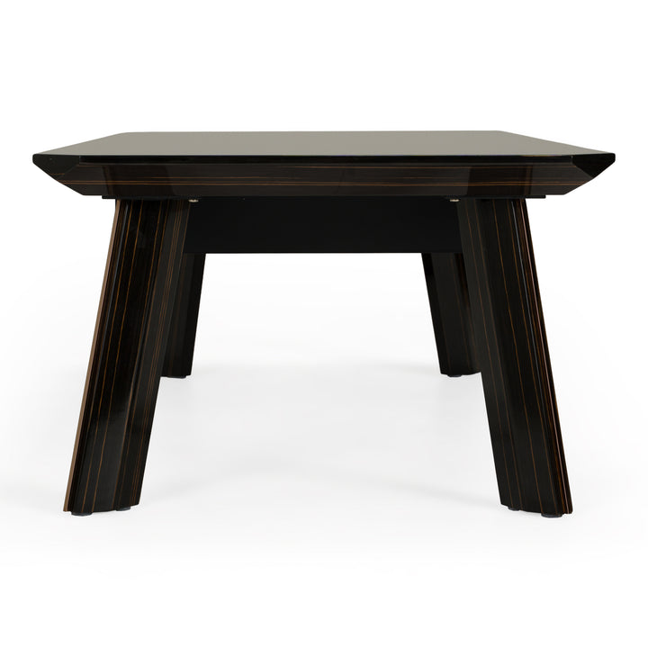 Chadwick Modern Ebony &amp; Rosegold Coffee Table