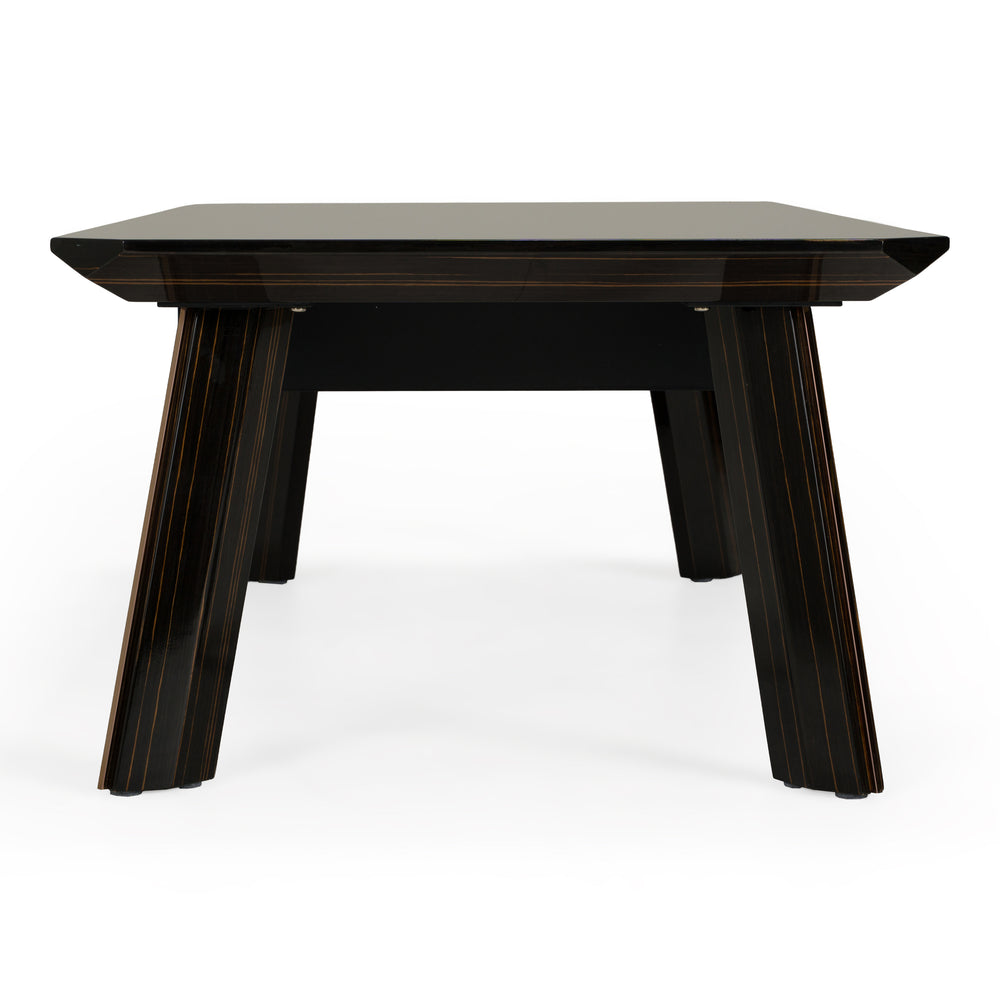 Chadwick Modern Ebony & Rosegold Coffee Table - View 4