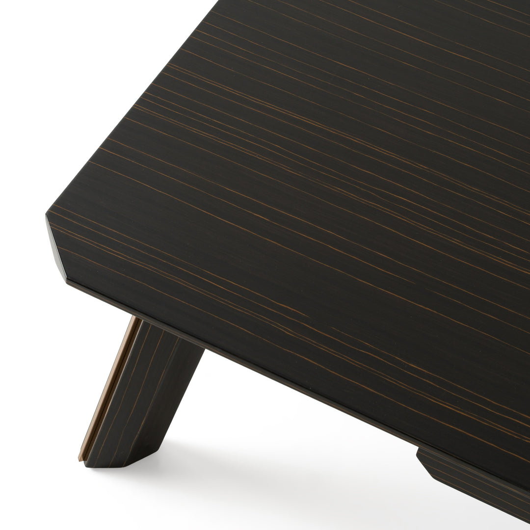 Chadwick Modern Ebony & Rosegold Coffee Table