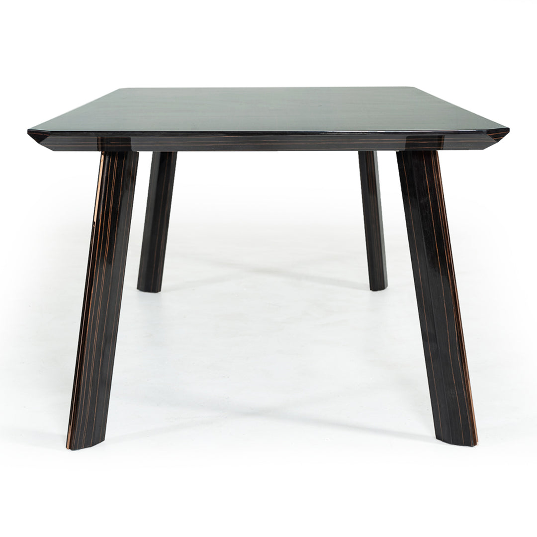 Chadwick Modern Ebony & Rosegold Dining Table