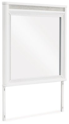 Chalanna Bedroom Mirror - White Mirror modern furniture Contempo Furniture