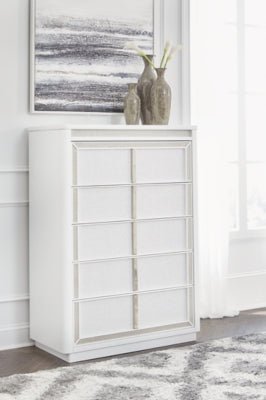 Chalanna Chest of Drawers - White Accent Chest modern furniture Contempo Furniture